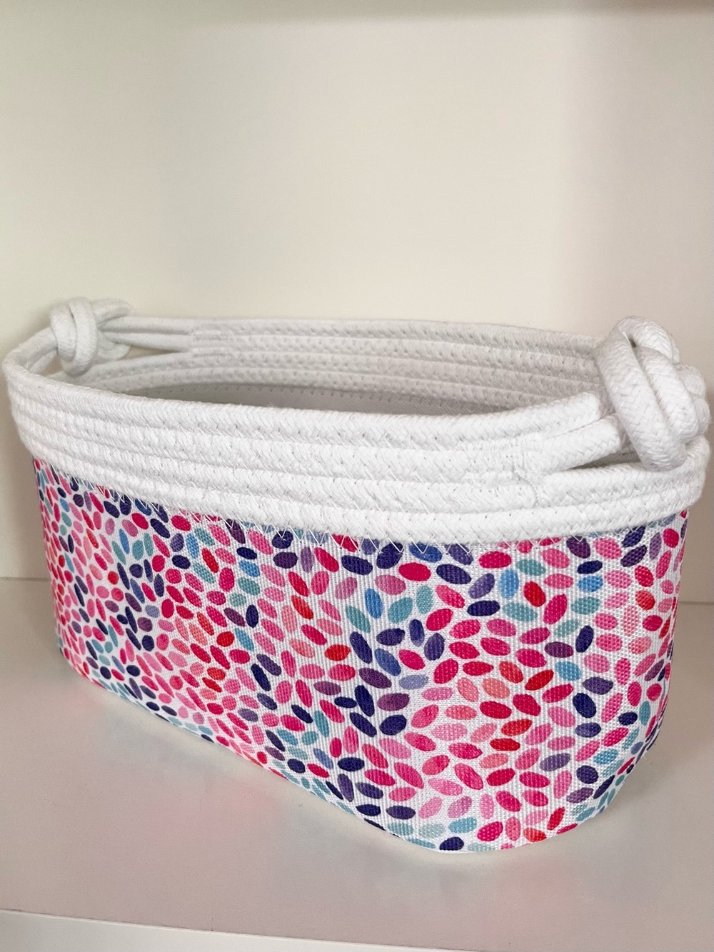 Knot rope storage basket